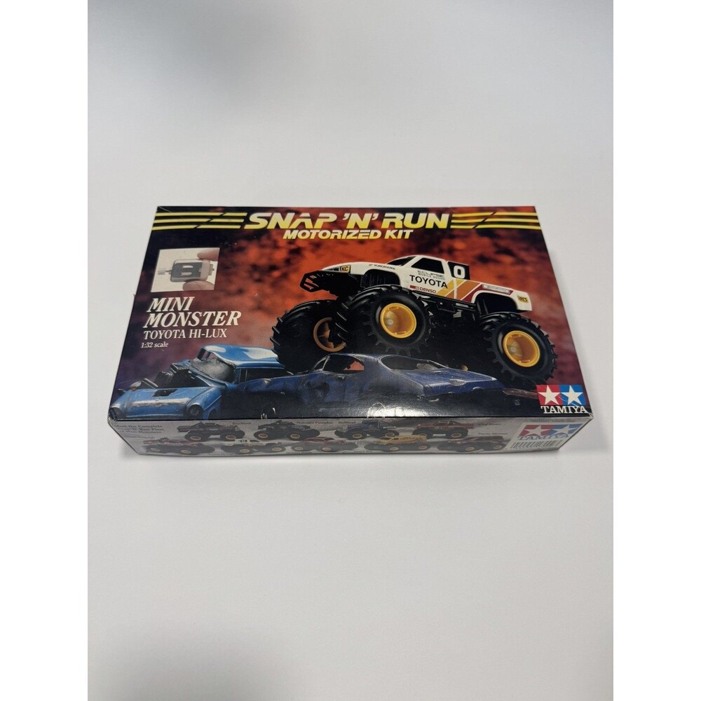 Tamiya Snap N Run Motorized Kit Mini Monster Toyota Hi-Lux 1:32 - OPEN BOX